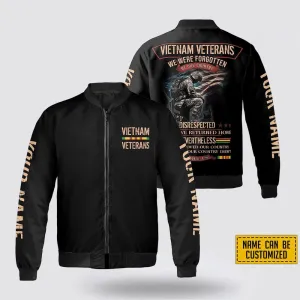 Custom Name Vietnam Veterans Bomber Jacket - Custom Veteran Bomber Jacket