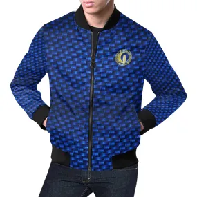 DELUXE BLUE All Over Print Bomber Jacket for Men