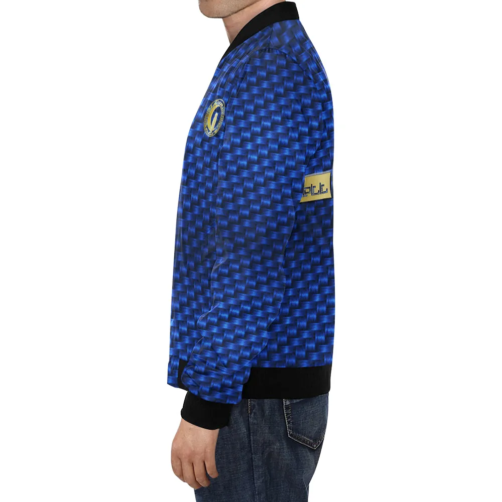 DELUXE BLUE All Over Print Bomber Jacket for Men