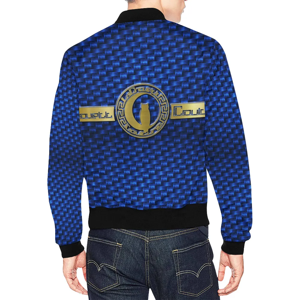 DELUXE BLUE All Over Print Bomber Jacket for Men