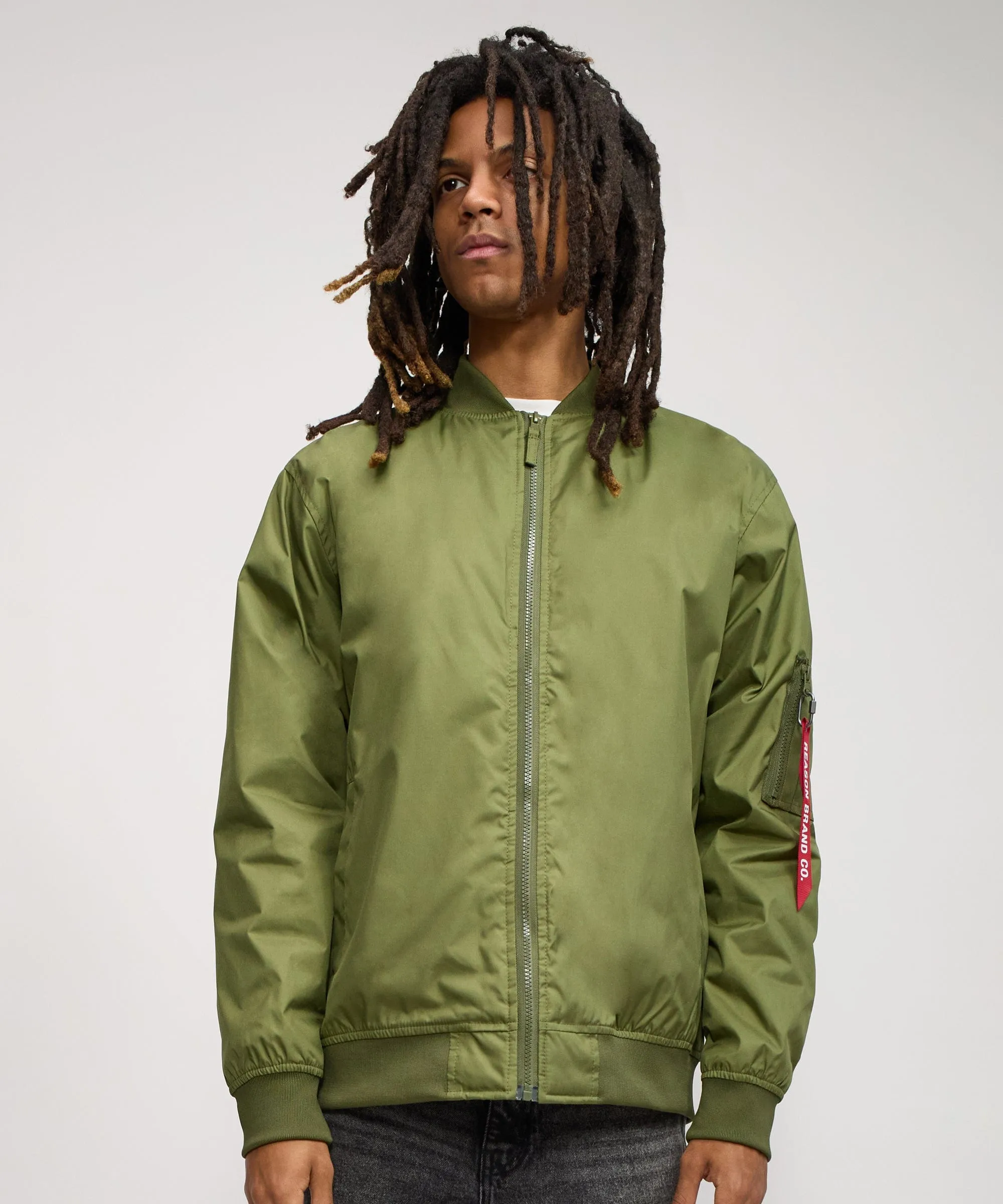 Destroyer Nylon Bomber Jacket - Green