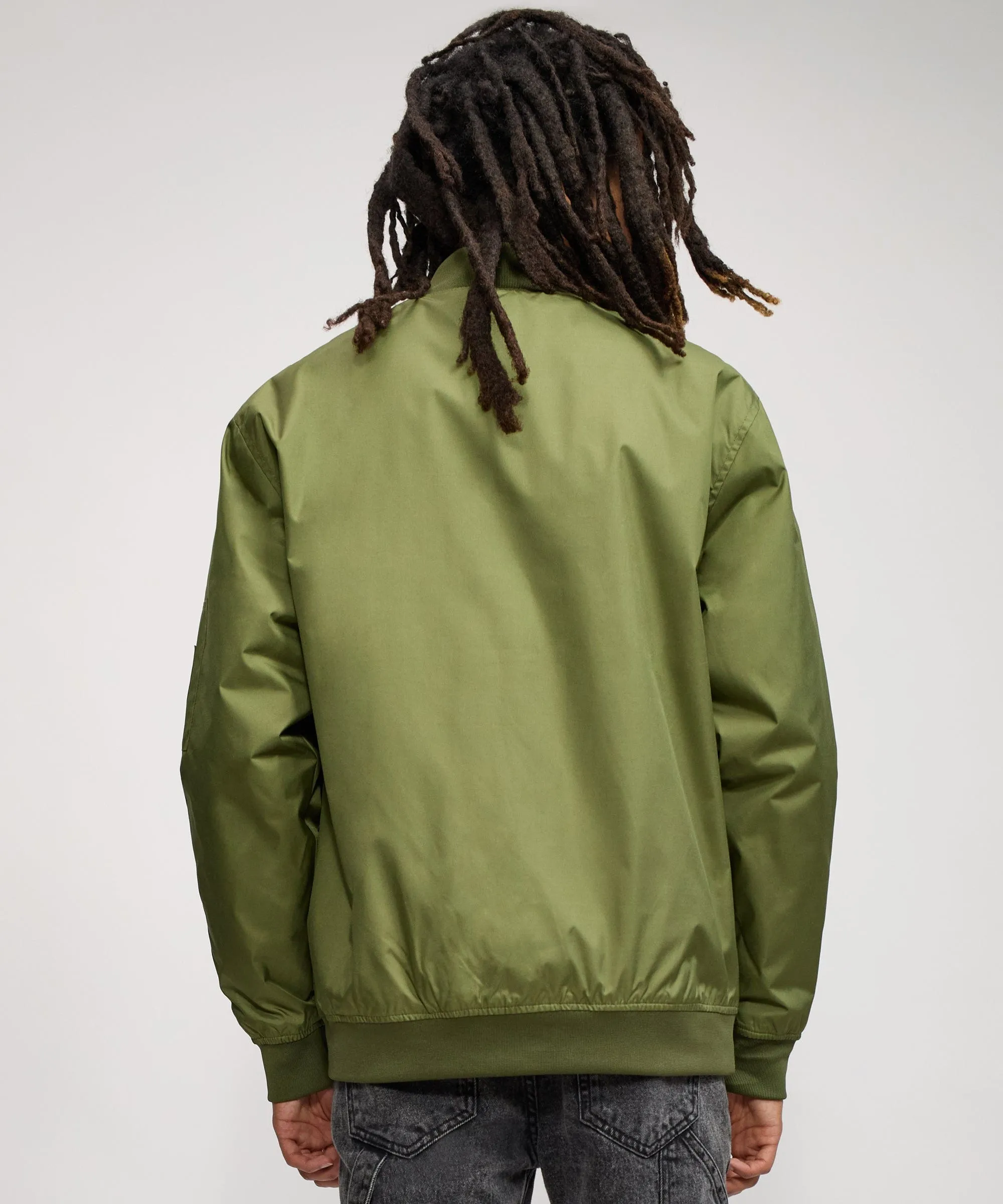 Destroyer Nylon Bomber Jacket - Green