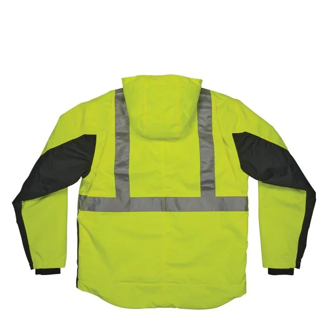 Ergodyne GloWear 8275 Type R Class 2 Heavy-Duty Hi-Vis Workwear Jacket - Lime