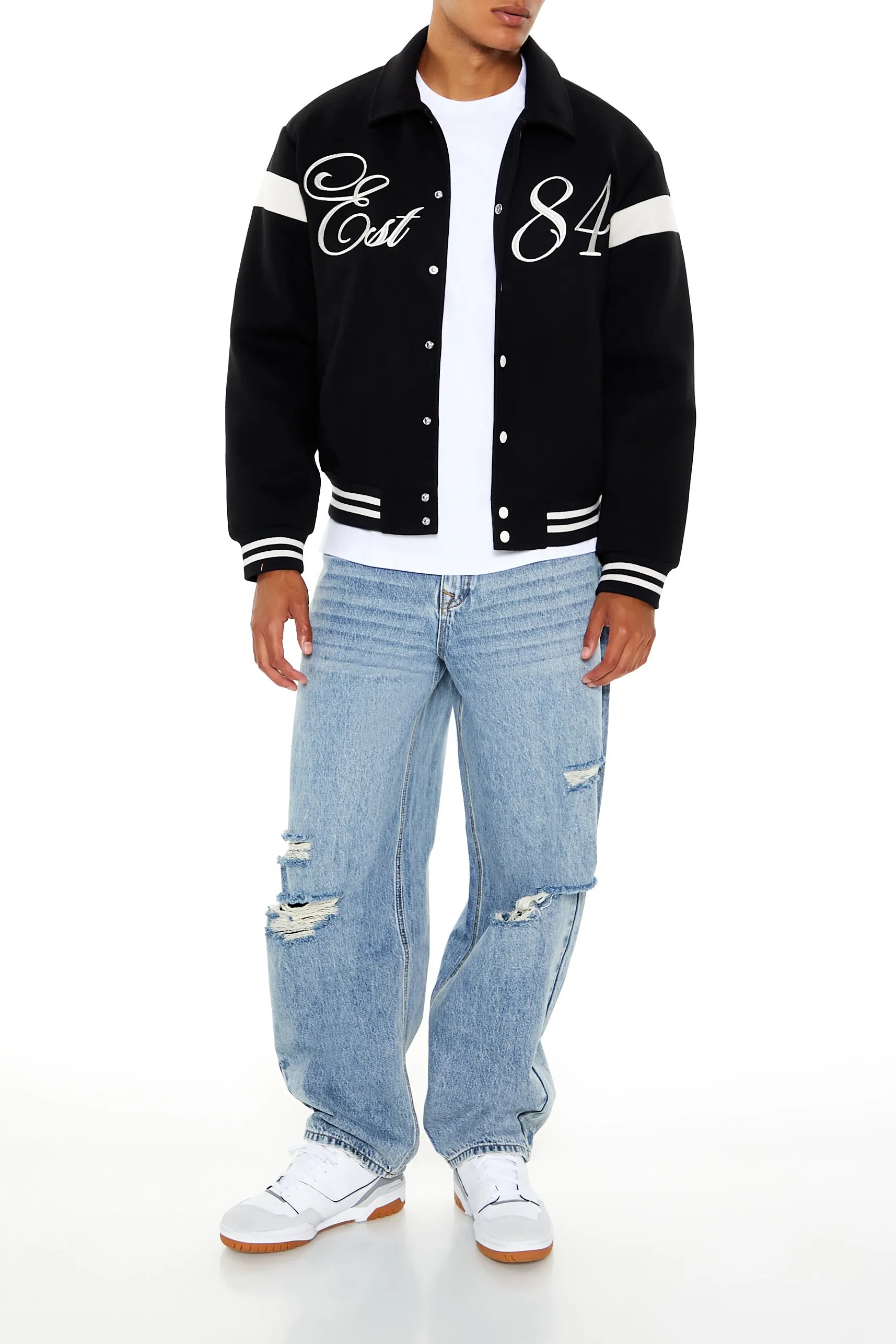 Est 84 Letterman Bomber Jacket