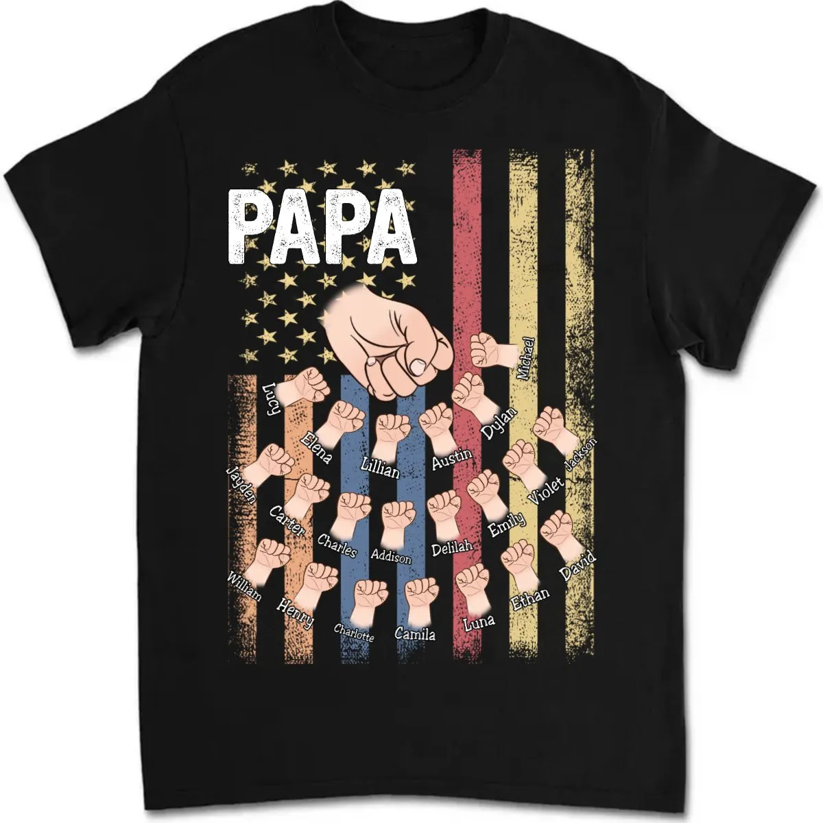 Father's Day - Papa - Personalized T-shirt