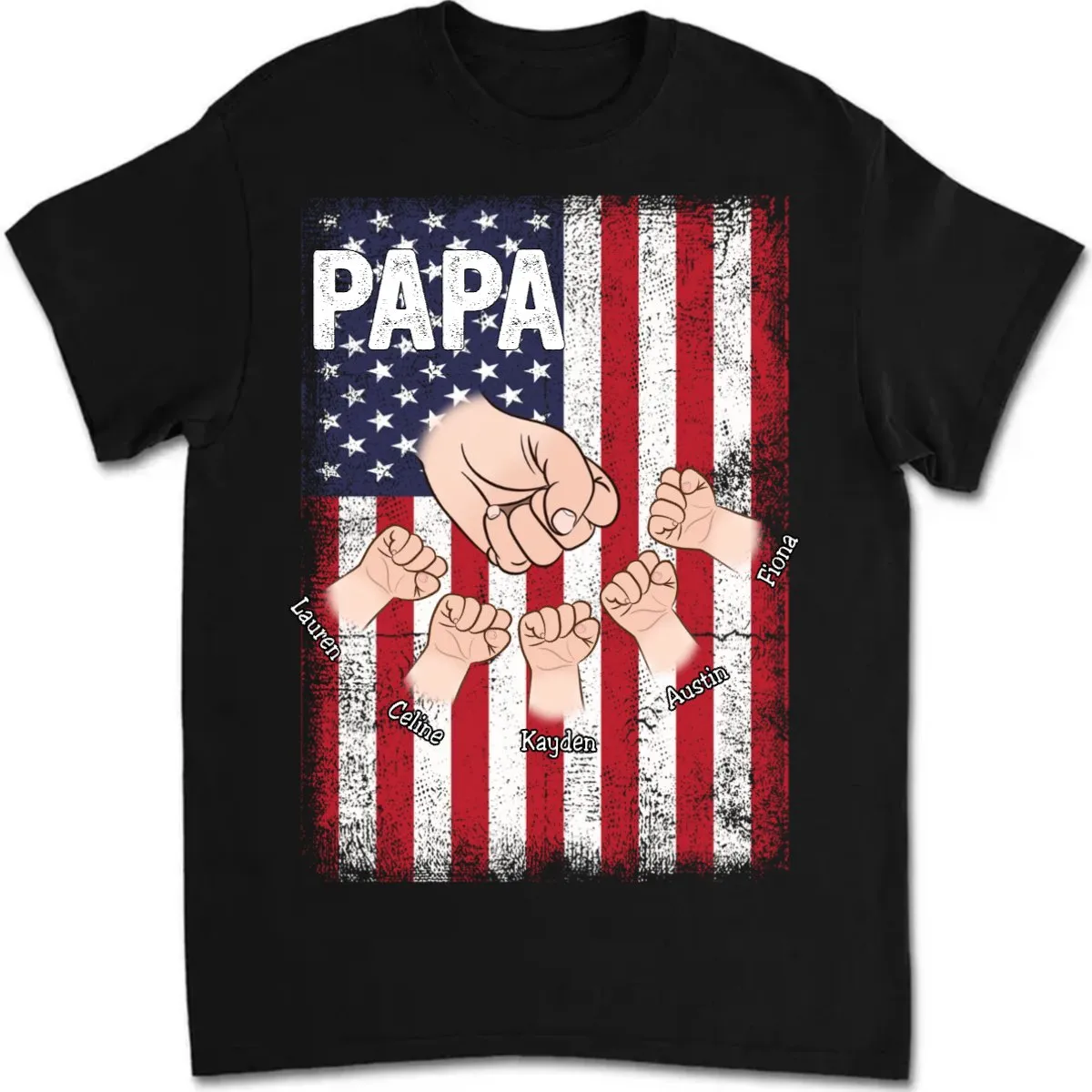 Father's Day - Papa - Personalized T-shirt