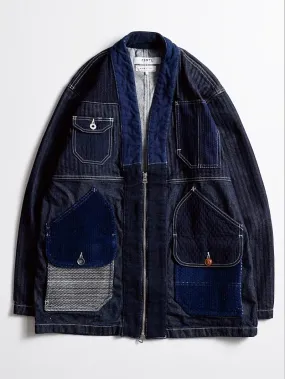 FDMTL Indigo Haori Jacket Boro