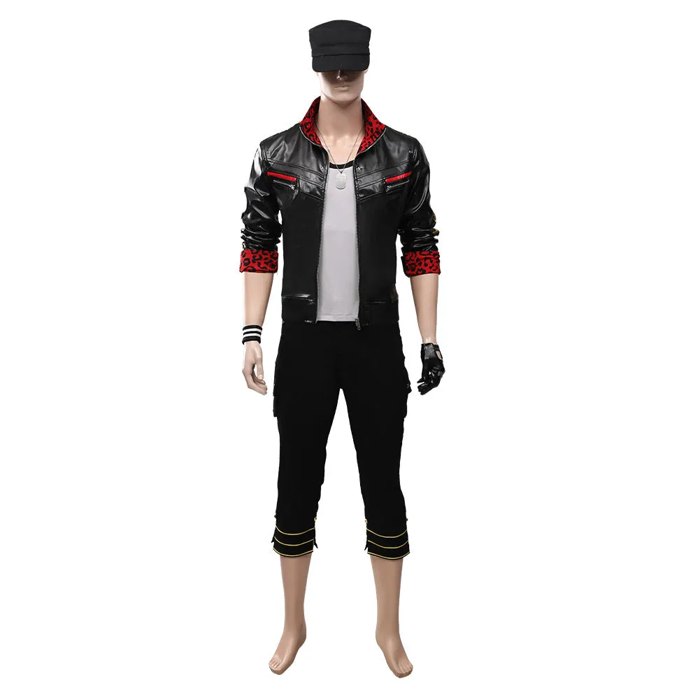 Final Fantasy VII Remake Leslie Kyle Adult Men Outfit Halloween Carnival Costume Cosplay Costume