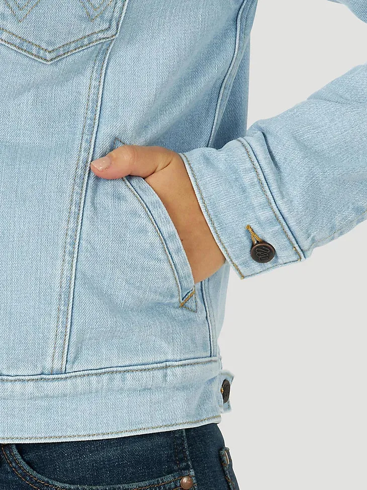 Final Sale ✨ Wrangler Sugarland Sherpa Bleach Denim Jacket