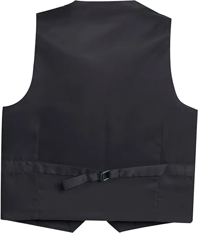 Formal Vest Suit 4 Button Toddler's Kids Boys -Charcoal