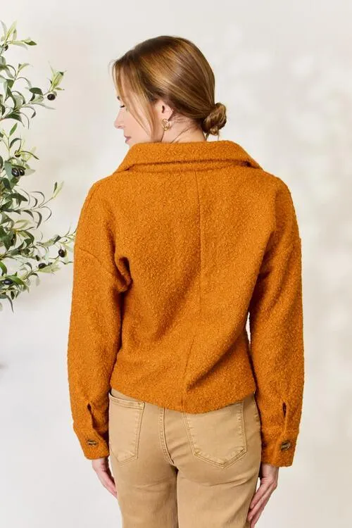 Full Size Half Button Turtleneck Sweatshirt