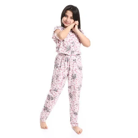 Girl's Summer Jumpsuit, Soft and Comfy - Kashmir