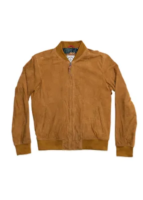 Goat Suede Bomber Jacket