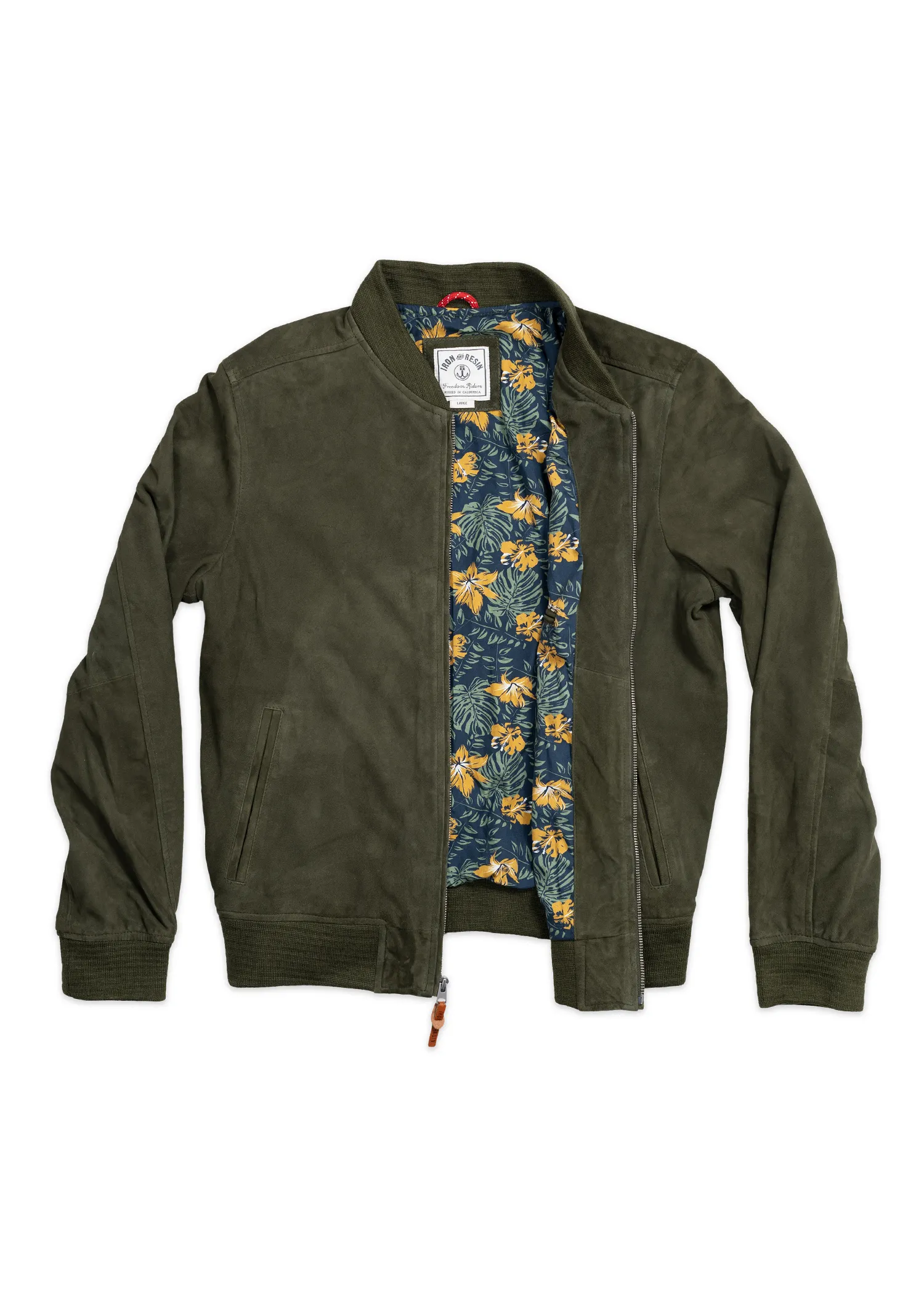 Goat Suede Bomber Jacket