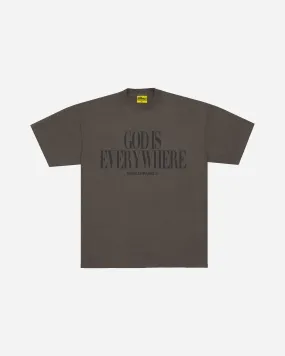 GOD IS EVERYWHERE 'GALLERY' TEE (CLOVE)