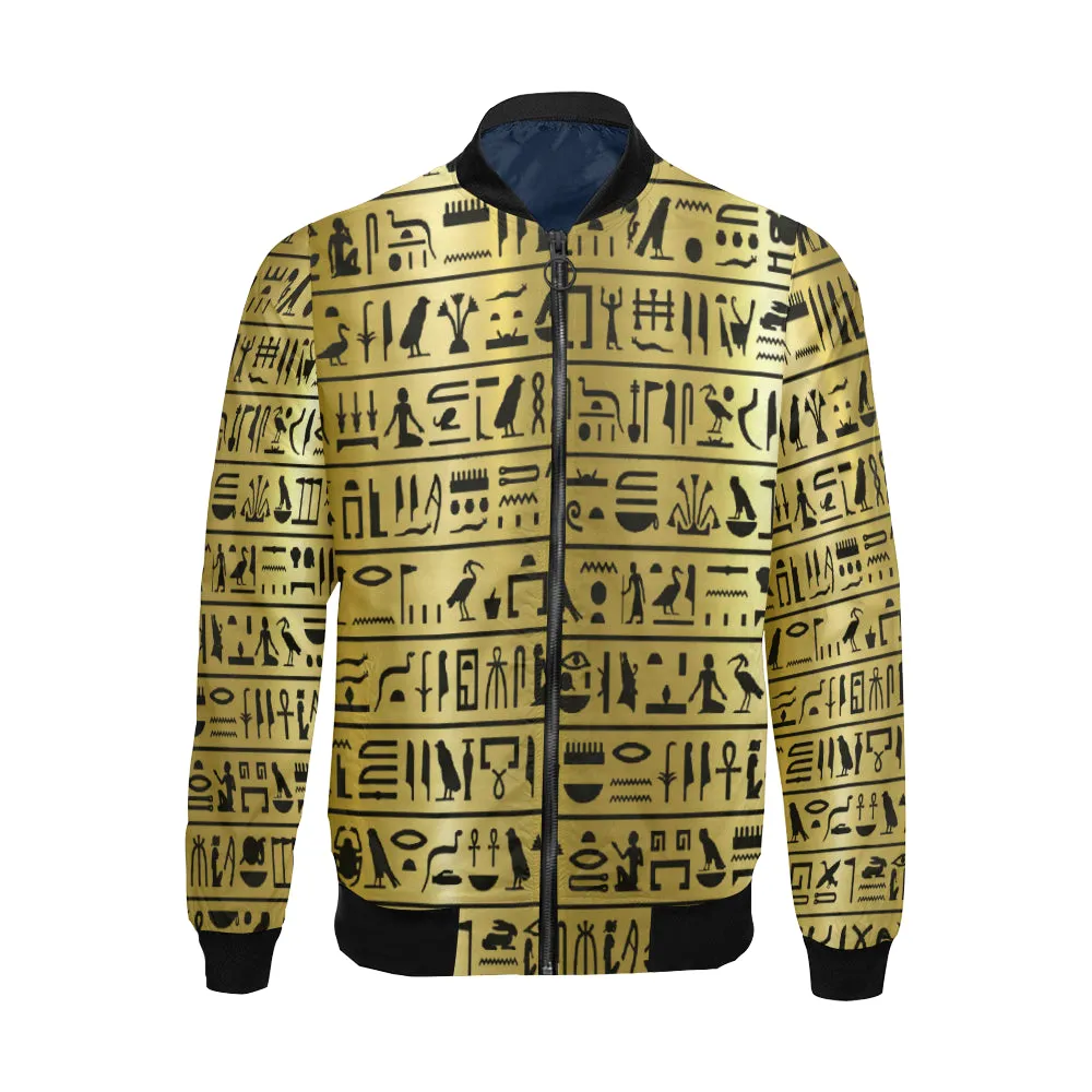 GOLDEN MEDU NETER All Over Print Bomber jacket