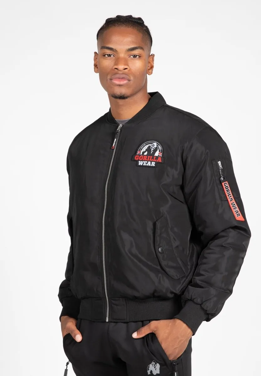 Gorilla Wear Covington Bomber Jacket - Black