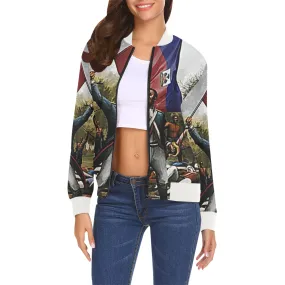 HAITI REVOLUTION All Over Print Bomber Jacket for Women