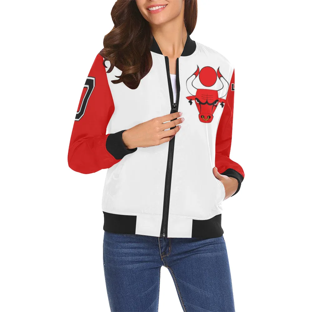 HATHOR BULLS W&R All Over Print Bomber Jacket for Women