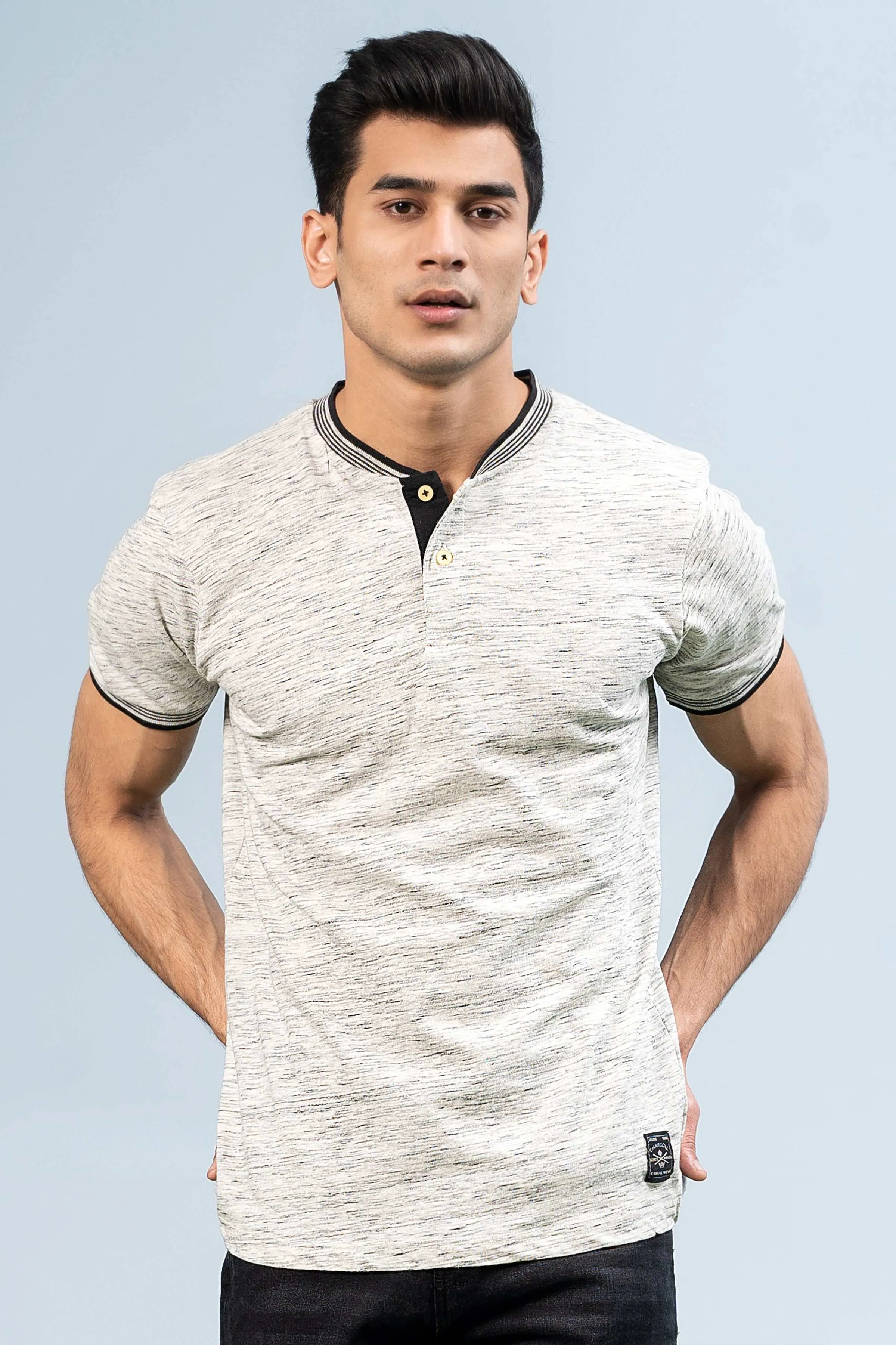 HENLEY SHIRT OATMEAL