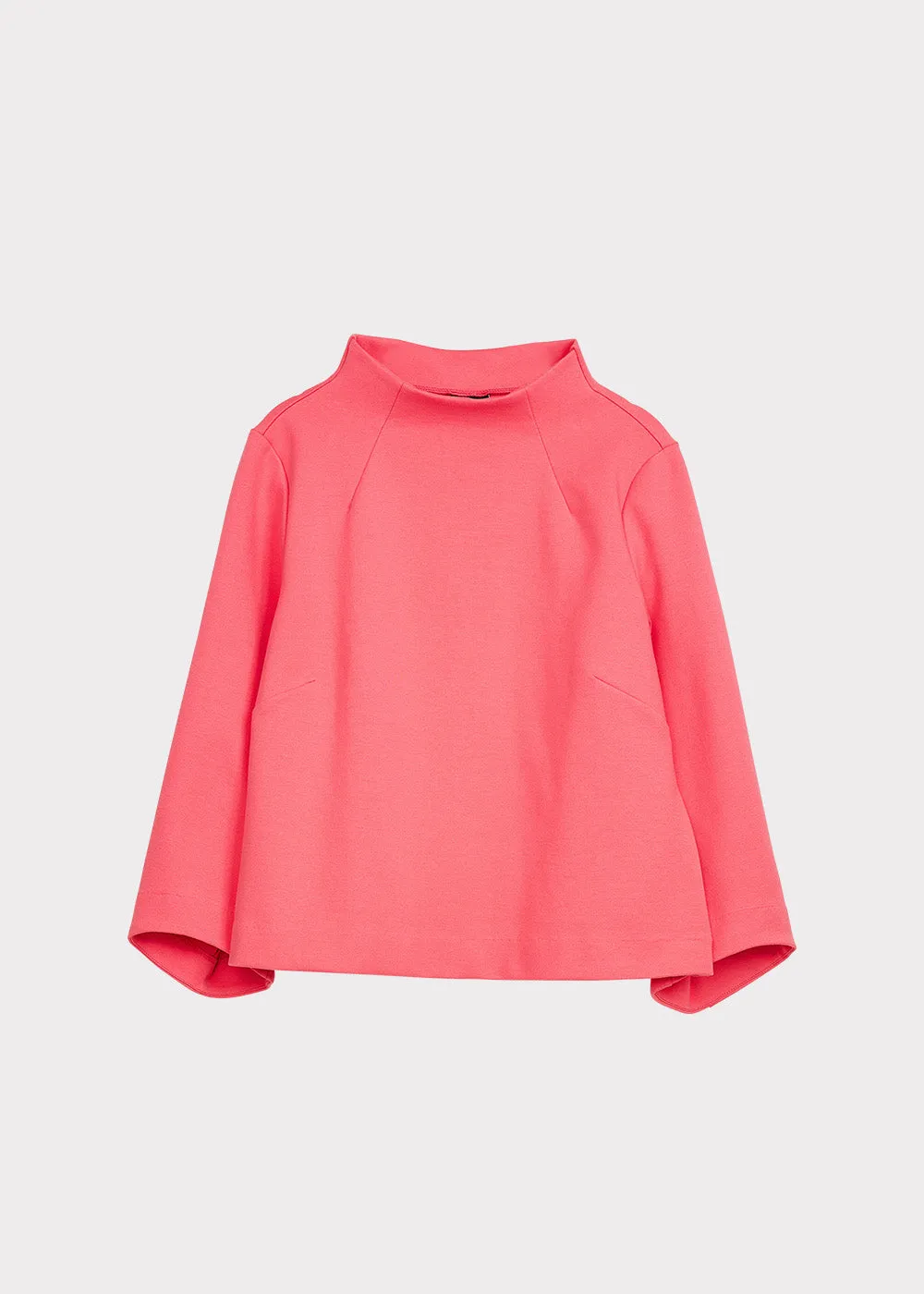 Hexacon Blouse Coral Red