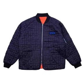 Hoddle - Reversible Bomber Jacket Navy/Orange