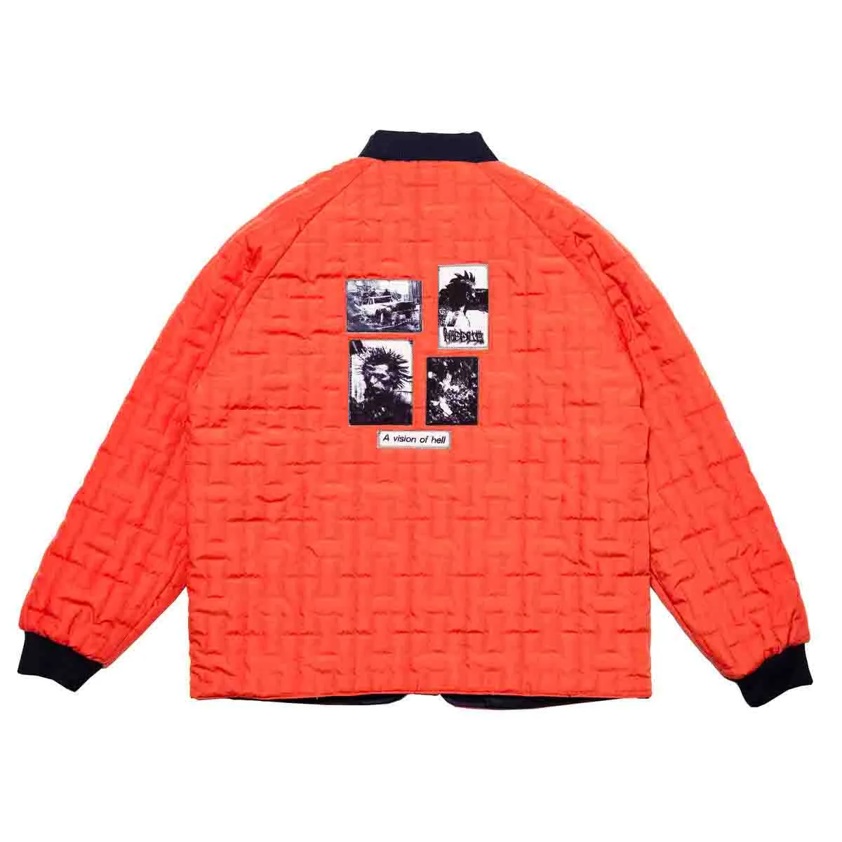 Hoddle - Reversible Bomber Jacket Navy/Orange