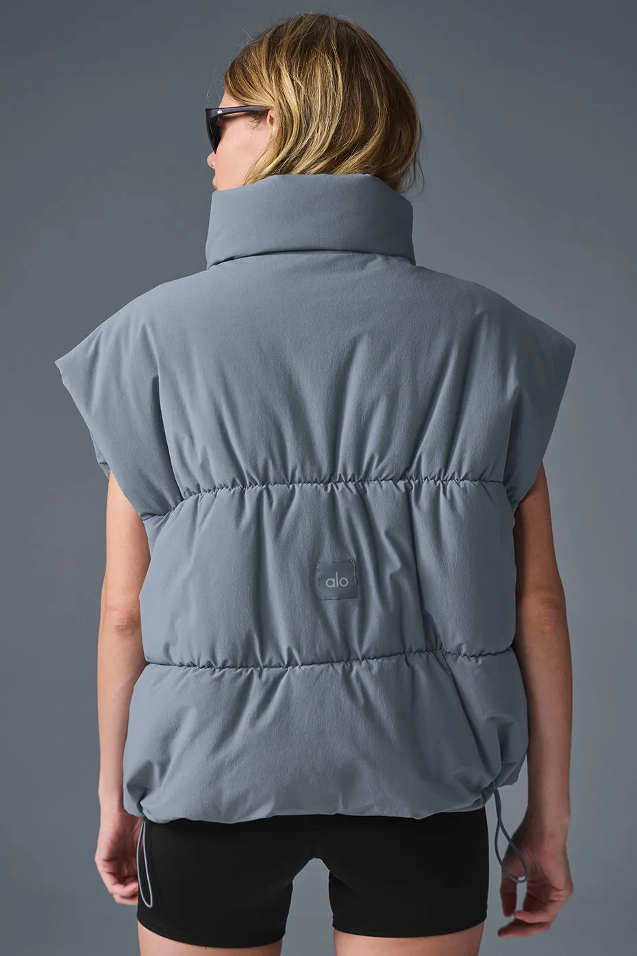 Incline Puffer Vest - Steel Grey