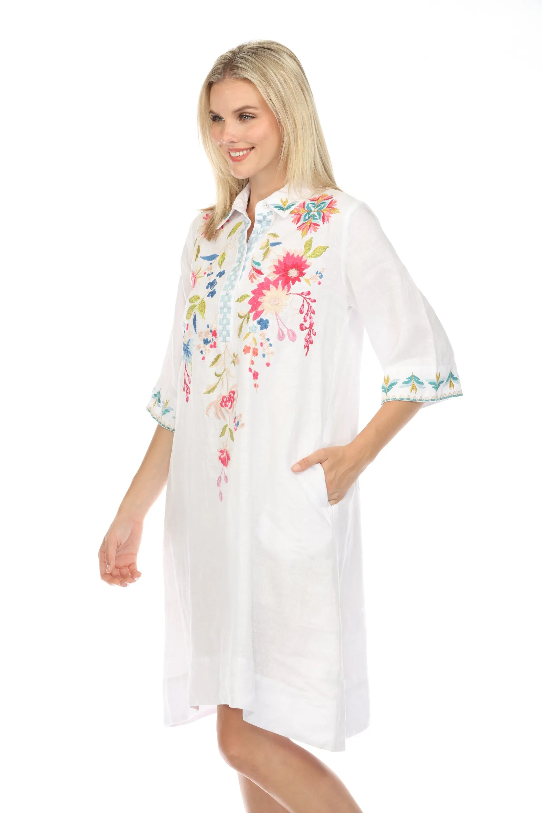 Johnny Was JWLA Julie Henley Kimono Sleeve Dress Boho Chic J30623-E *