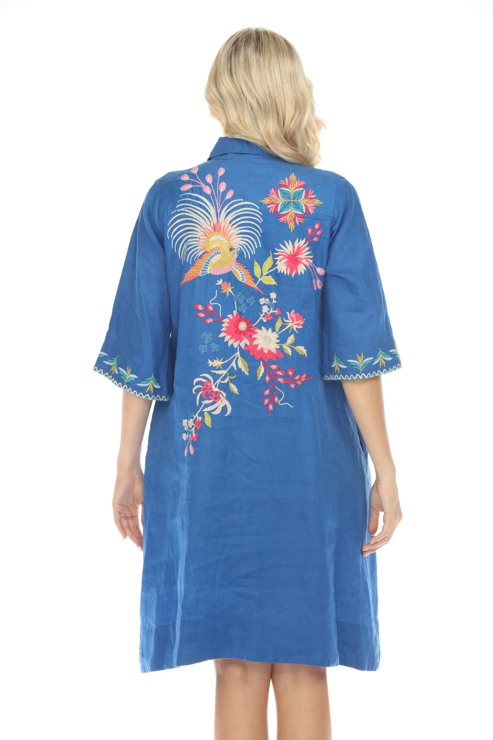 Johnny Was JWLA Julie Henley Kimono Sleeve Dress Boho Chic J30623-E *