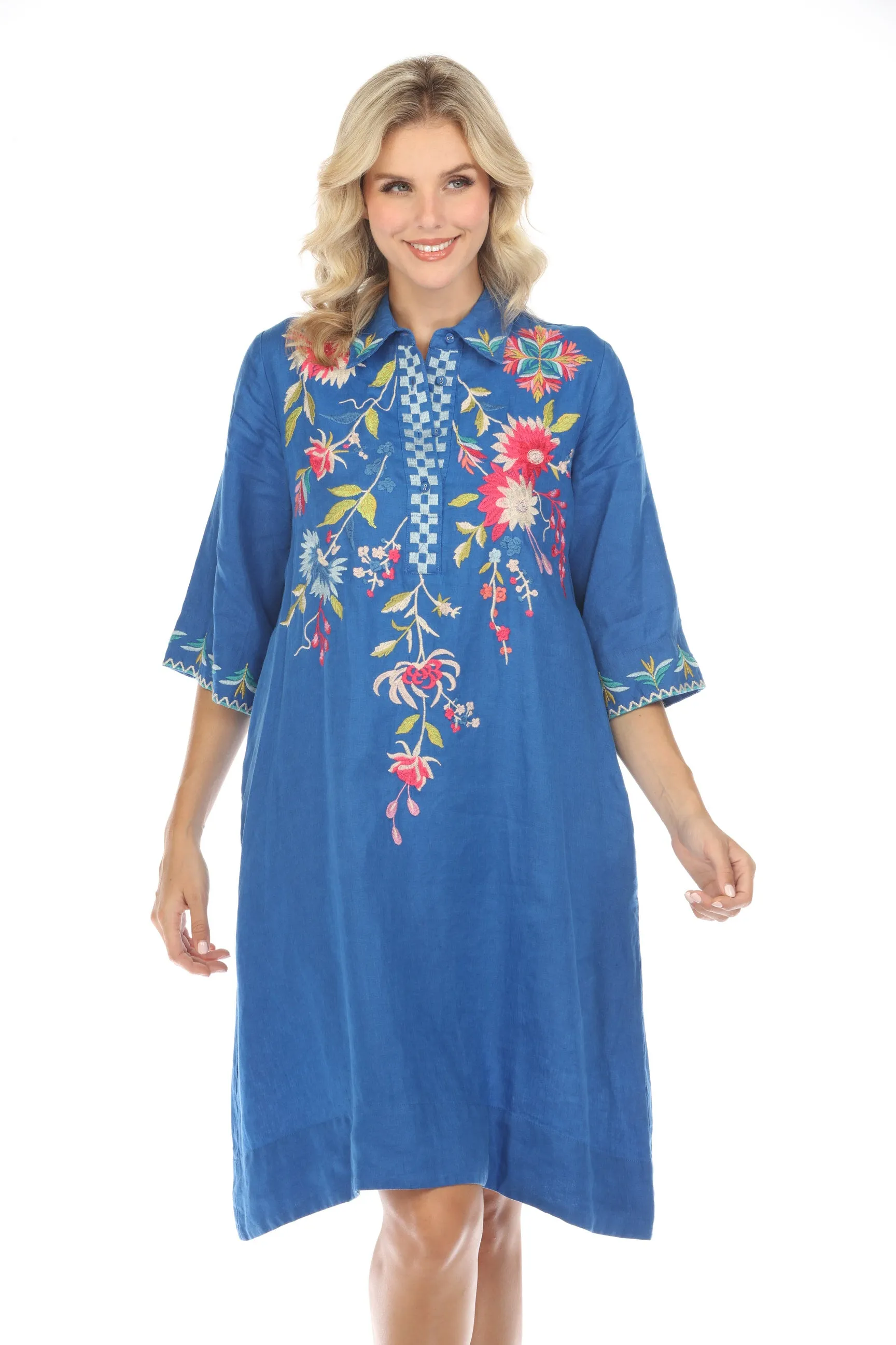 Johnny Was JWLA Julie Henley Kimono Sleeve Dress Boho Chic J30623-E *