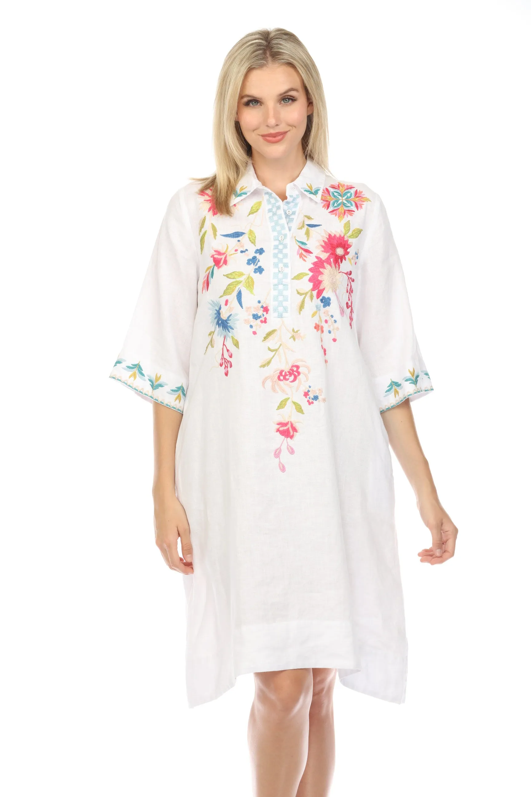 Johnny Was JWLA Julie Henley Kimono Sleeve Dress Boho Chic J30623-E *