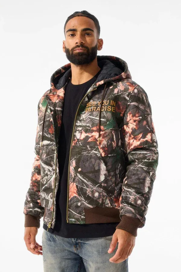 JORDAN CRAIG SEE YOU IN PARADISE HOODED WORK JACKET MULTI COLORS