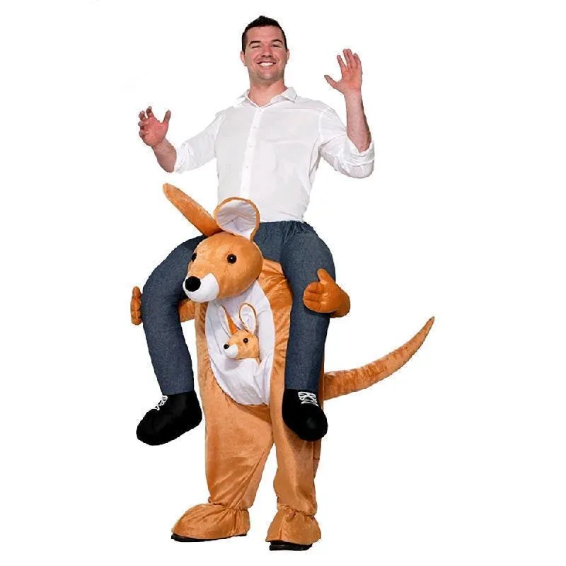 Kangaroo Piggyback 'Ride-On' Costume for Adults