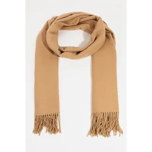 Khaki Fringe Scarf