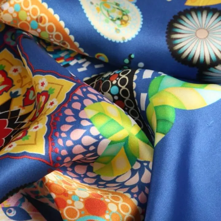 Limited Edition Extra Large Silk Scarf Blue