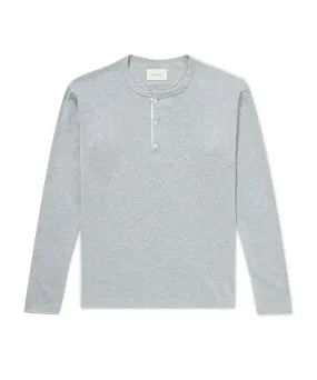 Long Sleeve Henley - Light Gray