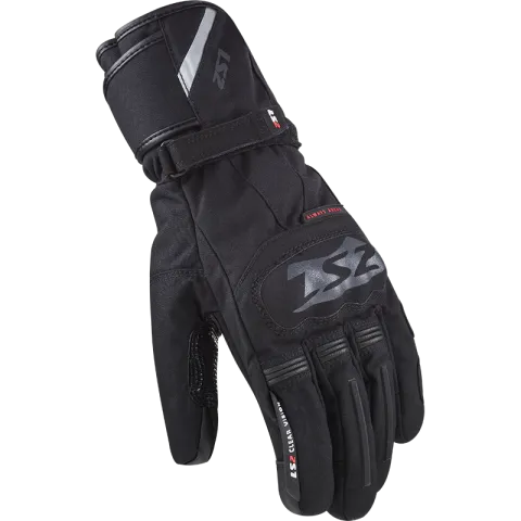 Ls2 Snow Man Gloves Black Green