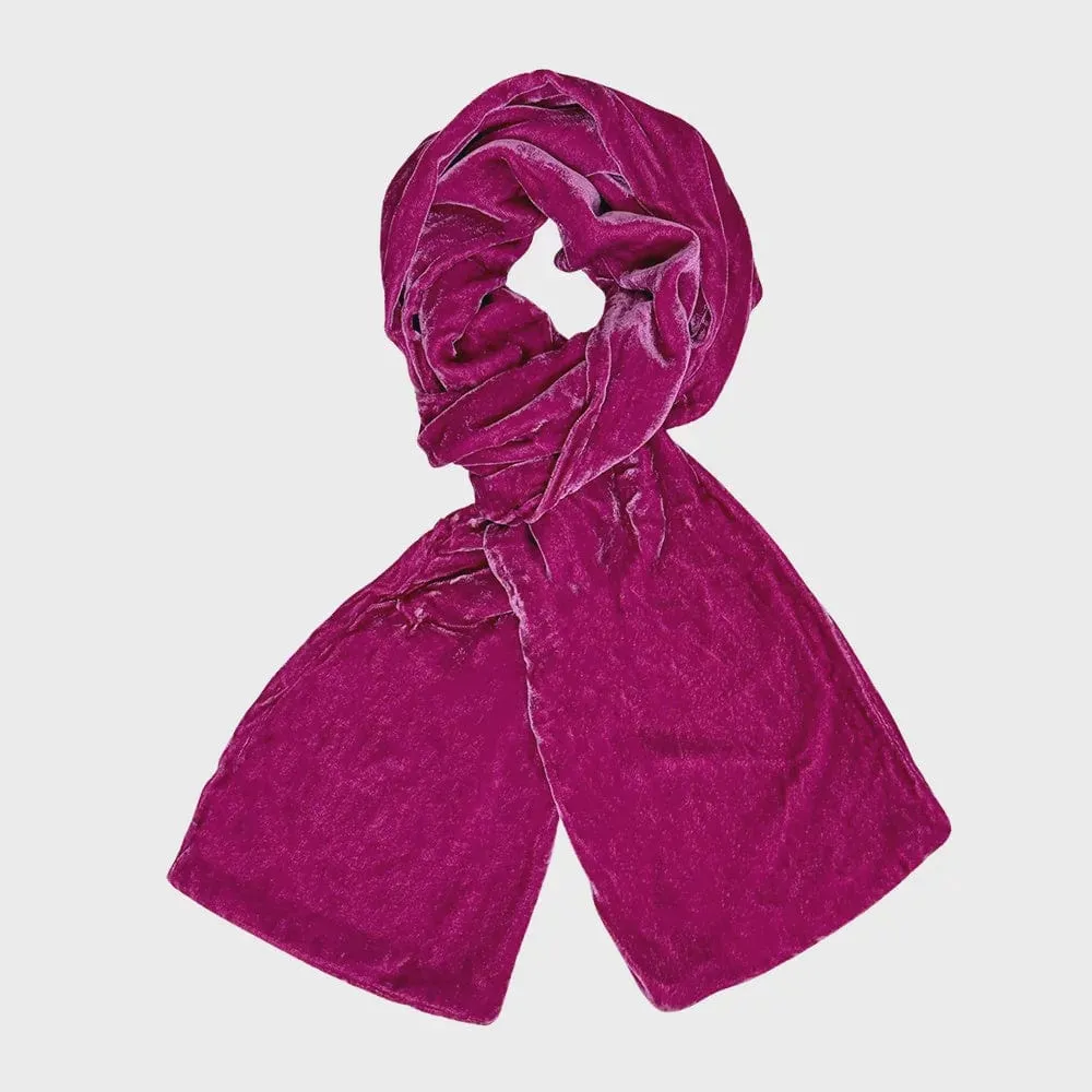 Lua Velvet Plain Colour Scarf (many colours)