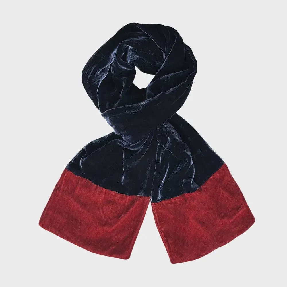 Lua Velvet Two Tone Scarf (many colours)