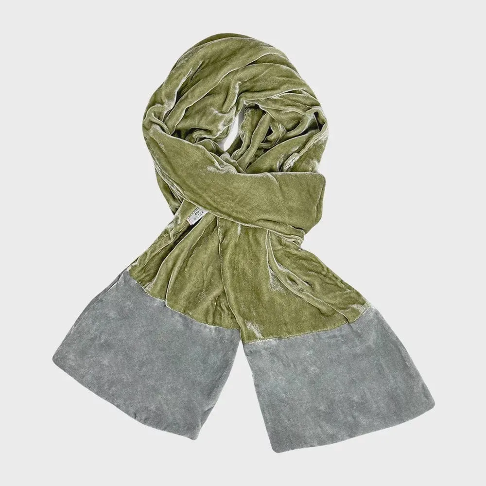 Lua Velvet Two Tone Scarf (many colours)