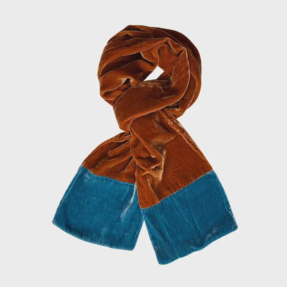 Lua Velvet Two Tone Scarf (many colours)