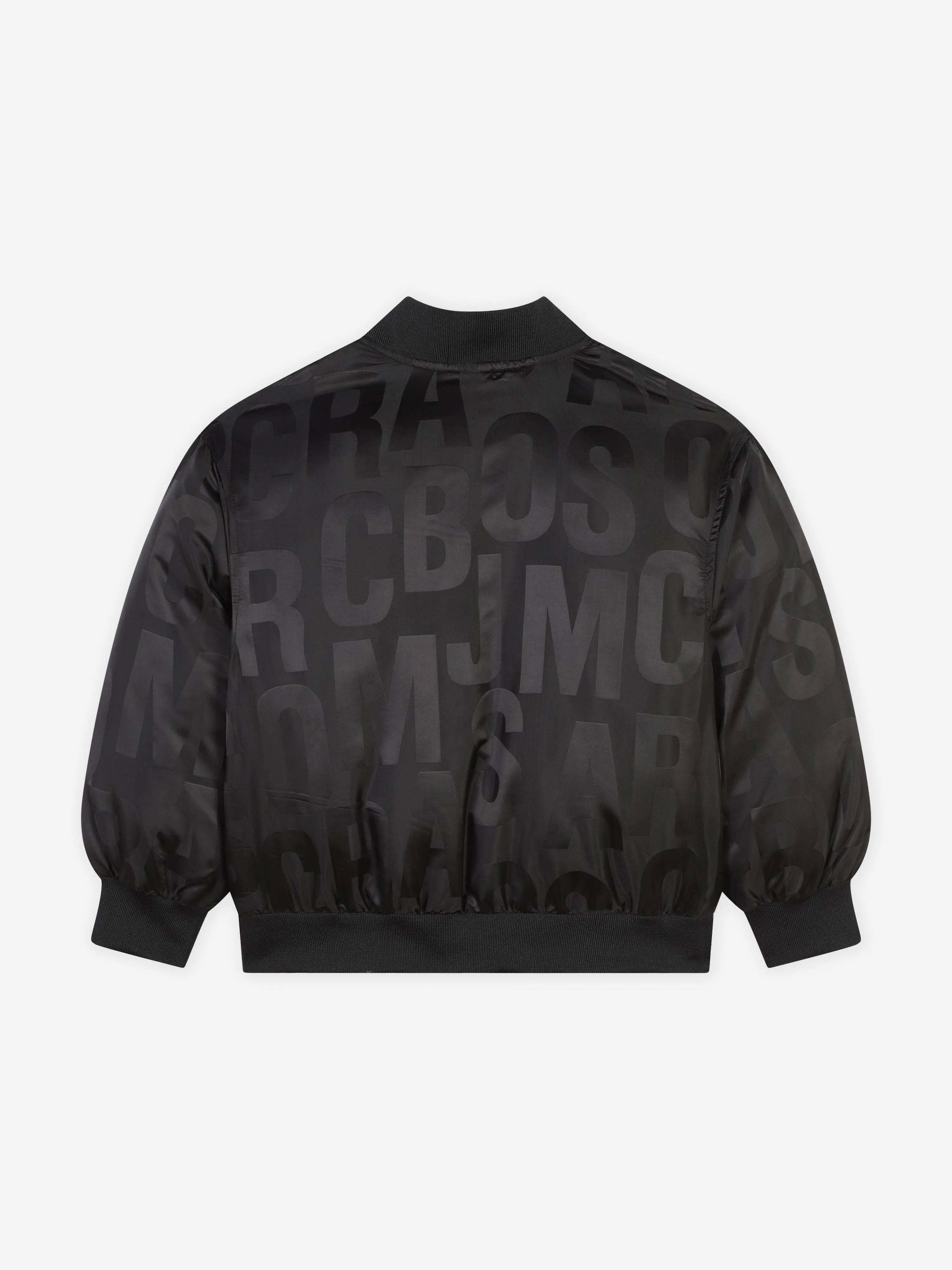 MARC JACOBS Kids Logo Bomber Jacket in Black