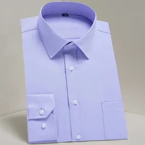 MC - Classic Dress Shirt for Men: Long sleeve, standard fit, perfect for business and casual office wear