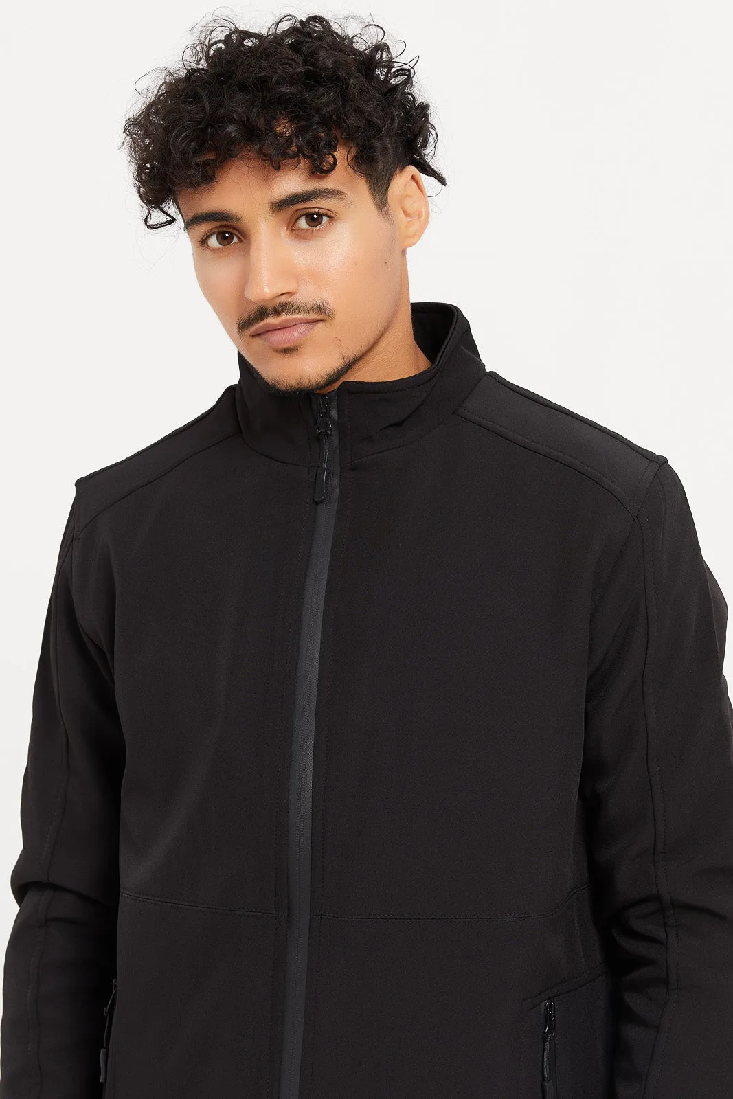 Men Black Coach Jacket