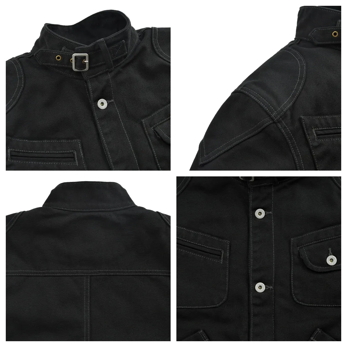 Men's Canvas Moto Jacket