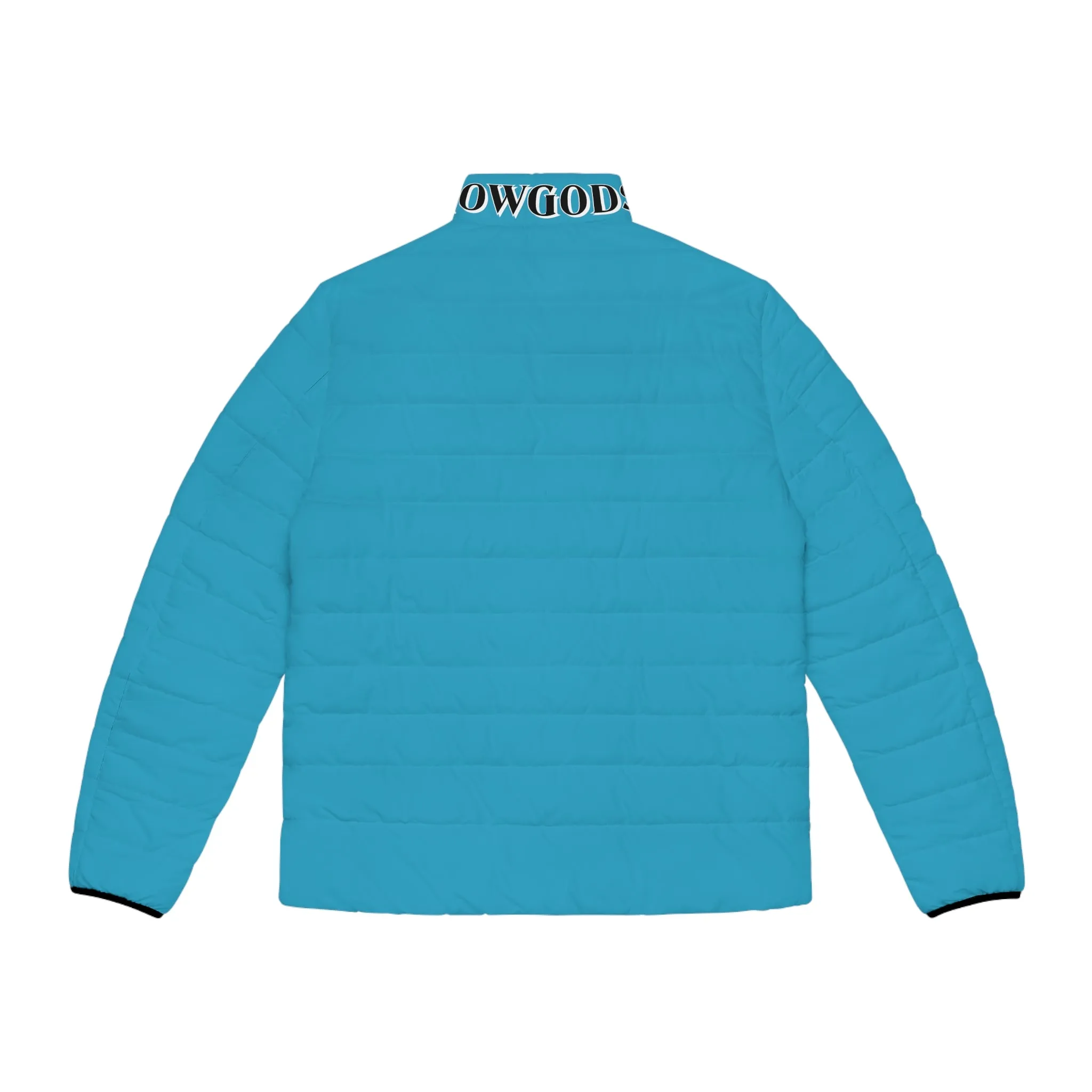 Men's CROWGODSHI Puffer Jacket, AQUA BLUE