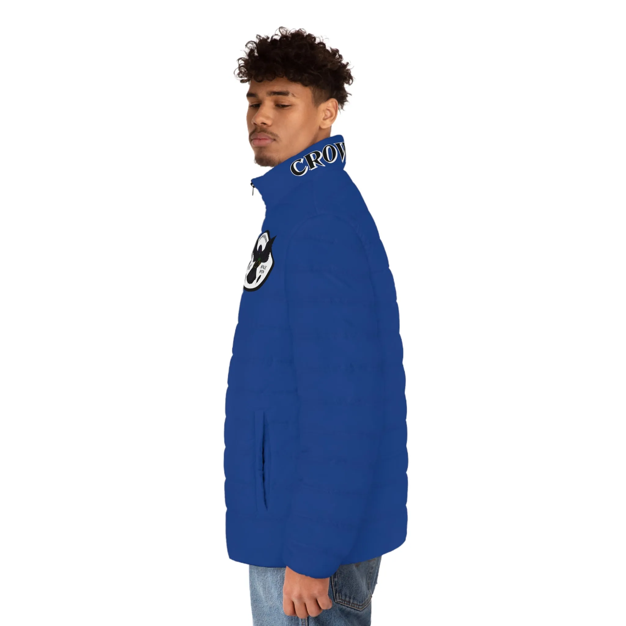 Men's CROWGODSHI Puffer Jacket, BLUE