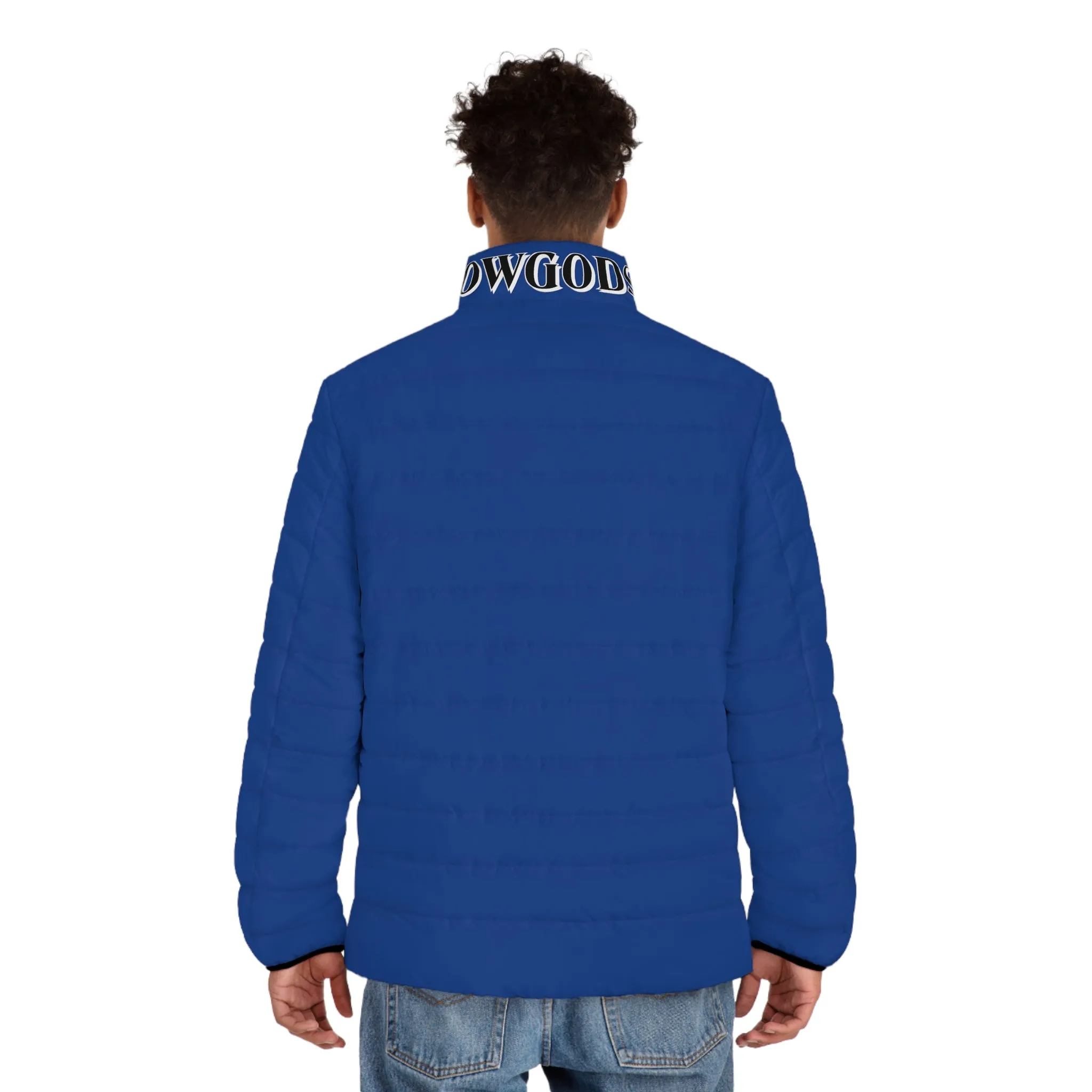 Men's CROWGODSHI Puffer Jacket, BLUE