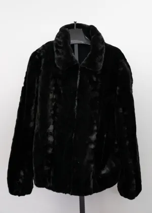 Men's Mink Sheared section Bomber Jacket